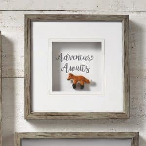 Fox Shadow Box Wall Art