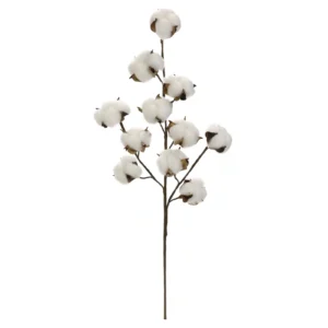 Park Hill Collection Artificial Cotton Stalk, 32" for home decoration