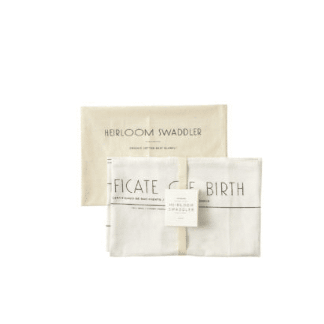 Keepsake Birth Certificate Cotton Baby Swaddler Blanket image