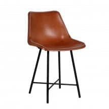 Leather with Whip Stitch Side Chair image