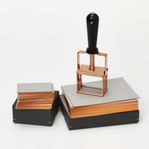 Self-Inking Custom Rubber Stamp: Copper+Black image