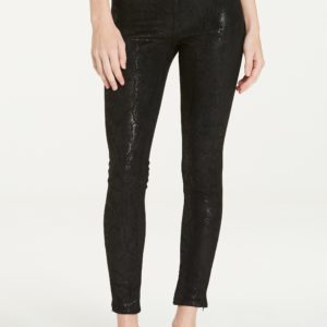 Nina Super High Rise Legging Pants in Black Snakeskin image