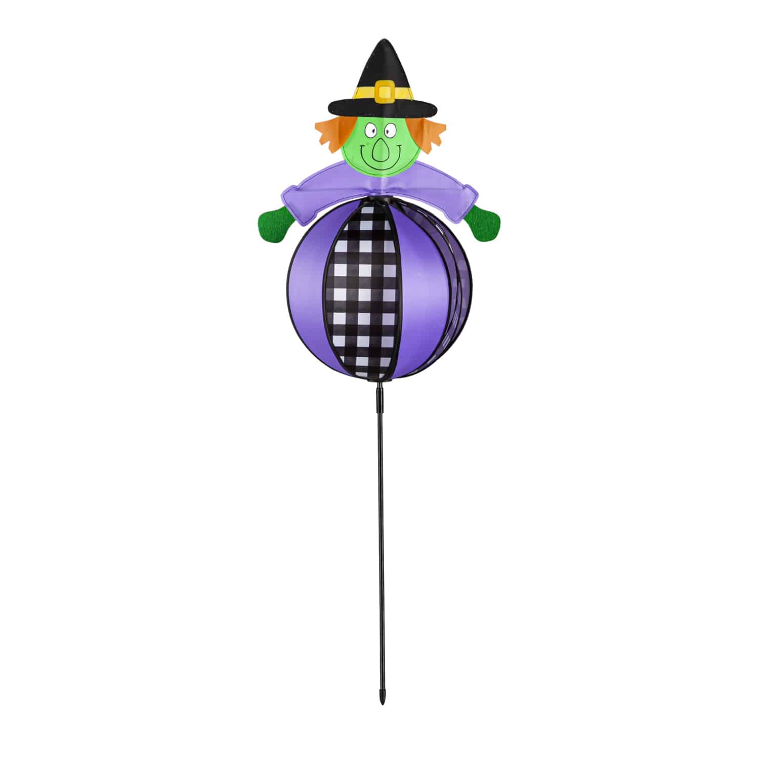 Witch Pinwheel Wind Spinner Garden Stakes image