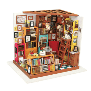 Handscraft Rolife DIY Miniature House Model Building Kit Sam's Study for hobby and gifting.