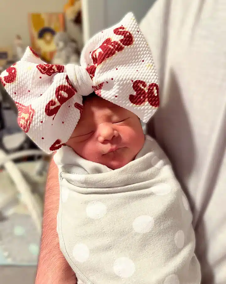 University of Oklahoma Sooners Baby Bow image