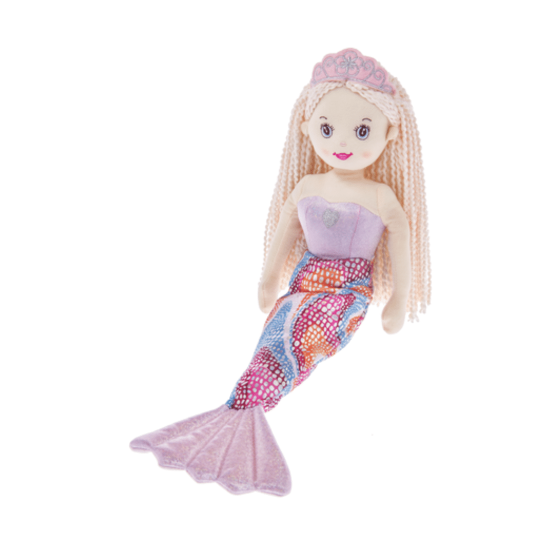 Shimmer Cove Mermaid “Shelly” Stuffed Plush Doll, 18″ image