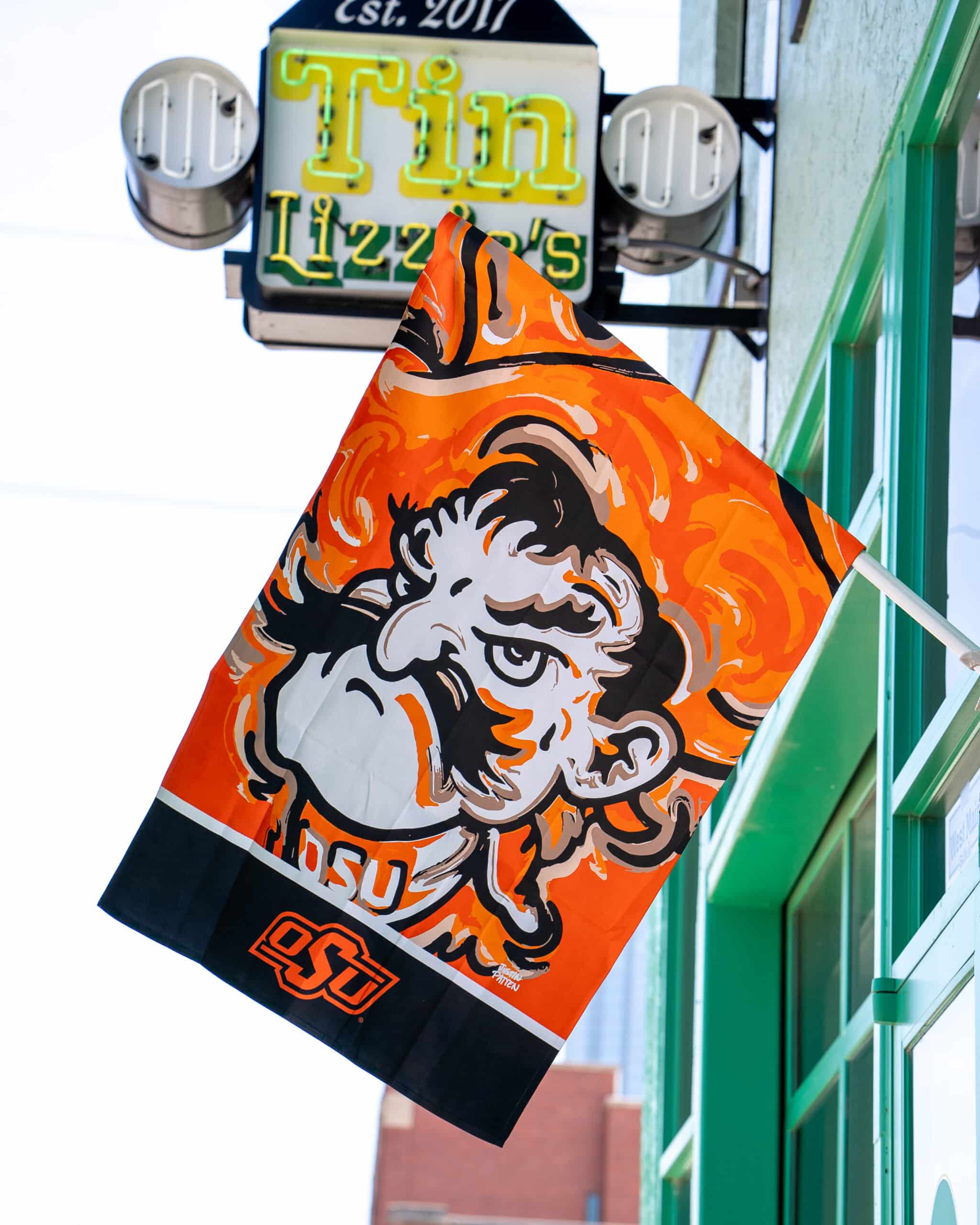 Oklahoma State University Pistol Pete House Flag - Image 2