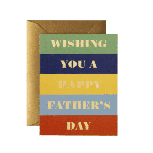 Color Block Father's Day Card