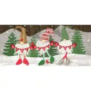 Sassafras Switch Mat Insert: Gnoel Christmas Gnome Trio