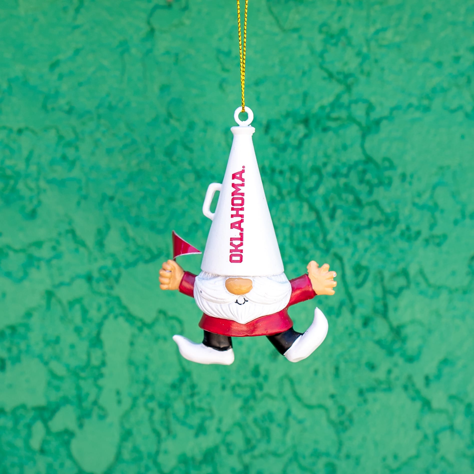 University of Oklahoma Megaphone Gnome Ornament - Image 2
