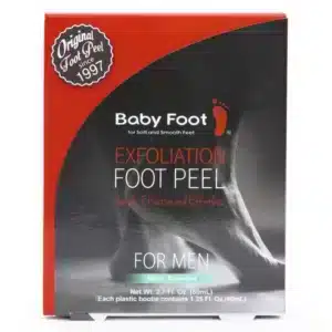 Baby Foot Men's Exfoliation Foot Peel for men's self-care, pamper, gift and stocking stuffers.