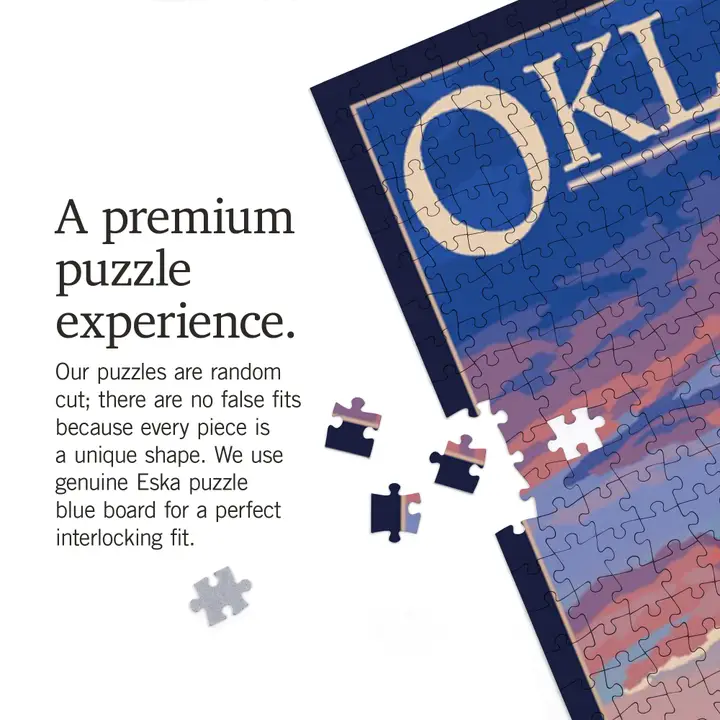 Oklahoma Bison 1000 Piece Puzzle - Image 5
