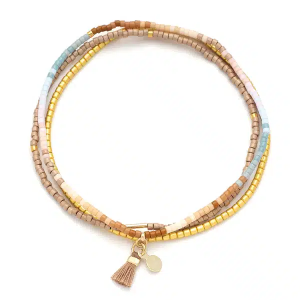 Chromacolor Miyuki Bracelet Trio | Desert Multi/Gold image