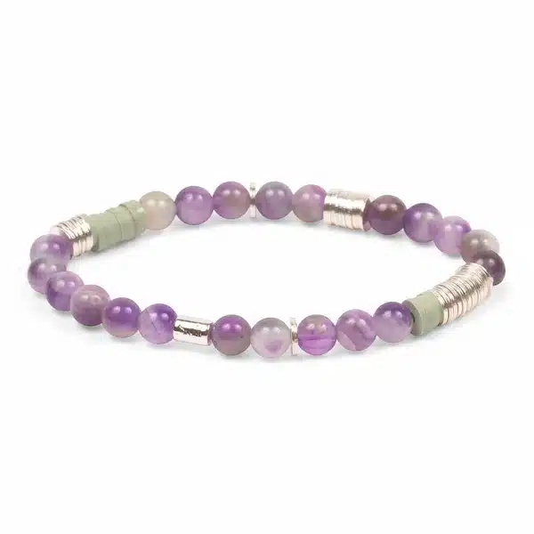 Intermix Stone Stacking Bracelet | Amethyst image